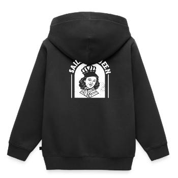 Seglen Segelboot Segler - Kinder Premium Organic Hoodie - Schwarz - Hinten - AI Model Kid Male (0cm)