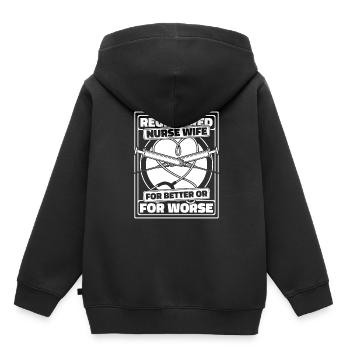Infirmier - Sweat Premium à capuche enfant bio - noir - Dos - AI Model Kid Male (0cm)