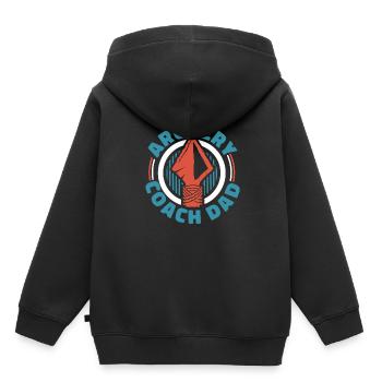 Tir à l’arc Flèche Tir à l’arc Tir à l’arc - Sweat Premium à capuche enfant bio - noir - Dos - AI Model Kid Male (0cm)