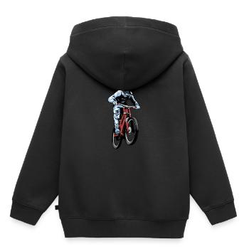 VTT VTT VTT VTT - Sweat Premium à capuche enfant bio - noir - Dos - AI Model Kid Male (0cm)