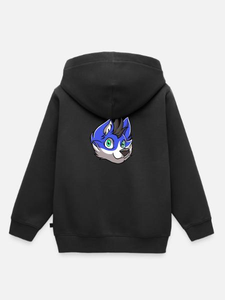 Futrzane Fandom Futrzane kombinezony - Bluza Premium z kapturem dziecięca bio - czarny