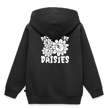 Daisy Daisies Garden GeeseFlower - Kids Premium Organic Hoodie - black - Back - AI Model Kid Male (0cm)