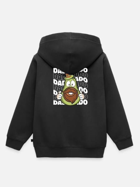 Père Papa - Sweat Premium à capuche enfant bio - noir