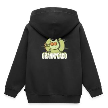 Großmutter Oma Omi - Kinder Premium Organic Hoodie - Schwarz - Hinten - AI Model Kid Male (0cm)