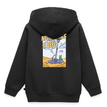 Schürfer Schürfen Schatz - Kinder Premium Organic Hoodie - Schwarz - Hinten - AI Model Kid Male (0cm)