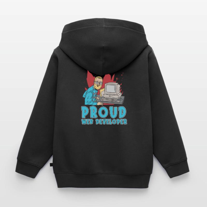 Web Entwickler Webdeveloper Web-Entwickler Kinder Premium Organic Hoodie