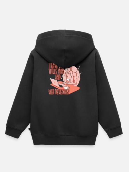 Web Entwickler Webdeveloper Web-Entwickler - Kinder Premium Organic Hoodie - Schwarz