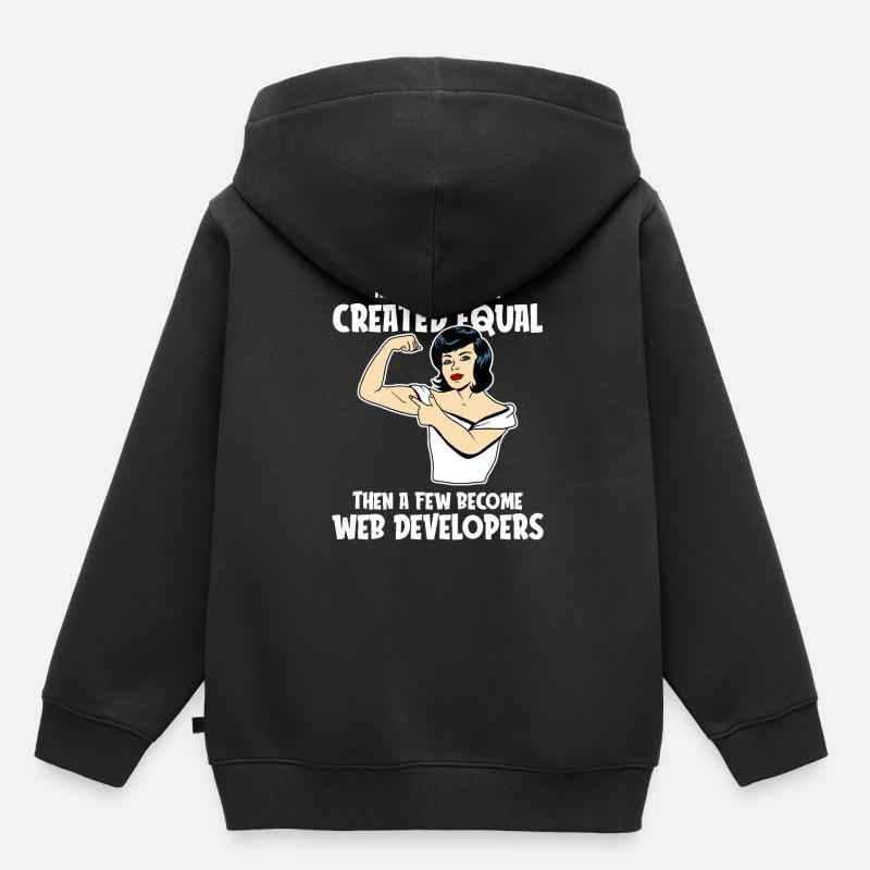 Web Entwickler Webdeveloper Web-Entwickler - Kinder Premium Organic Hoodie - Schwarz