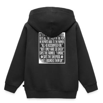 Dresseur de chiens Dresseur de chiens - Sweat Premium à capuche enfant bio - noir - Dos - AI Model Kid Male (0cm)