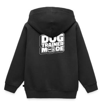 Dresseur de chiens Dresseur de chiens - Sweat Premium à capuche enfant bio - noir - Dos - AI Model Kid Male (0cm)
