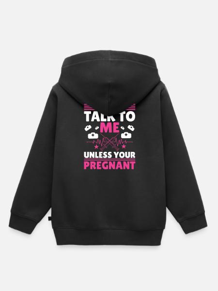 Hebamme Zukünftige Hebamme - Kinder Premium Organic Hoodie - Schwarz