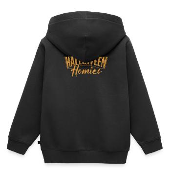 Halloween Komisch - Kinder Premium Organic Hoodie - Schwarz - Hinten - AI Model Kid Male (0cm)