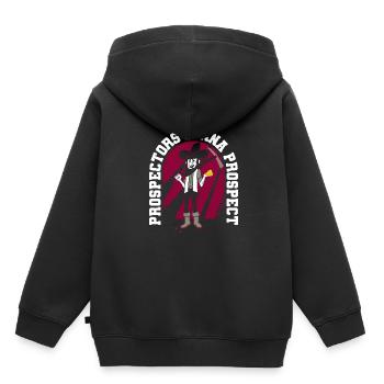 Schürfer Schürfen Schatz - Kinder Premium Organic Hoodie - Schwarz - Hinten - AI Model Kid Male (0cm)