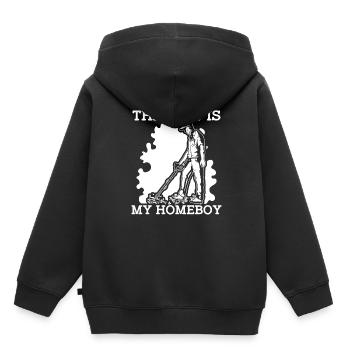 Schürfer Schürfen Schatz - Kinder Premium Organic Hoodie - Schwarz - Hinten - AI Model Kid Male (0cm)