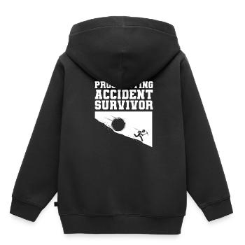 Schürfer Schürfen Schatz - Kinder Premium Organic Hoodie - Schwarz - Hinten - AI Model Kid Male (0cm)