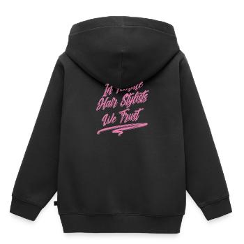 Coiffeur Coiffeur Coiffeur - Sweat Premium à capuche enfant bio - noir - Dos - AI Model Kid Male (0cm)
