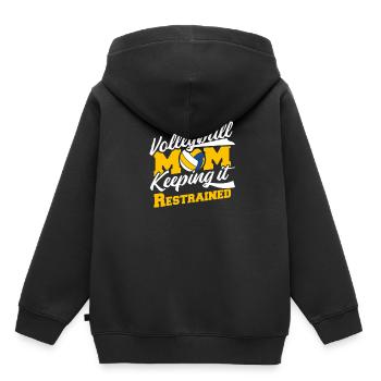Volleyball Volleyball Player Volleyball Mama - Sweat Premium à capuche enfant bio - noir - Dos - AI Model Kid Male (0cm)