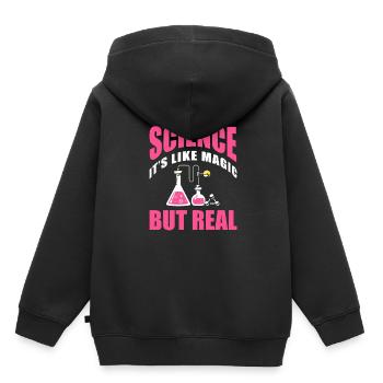 Biologie Biologe Kinder Biologie - Kinder Premium Organic Hoodie - Schwarz - Hinten - AI Model Kid Male (0cm)