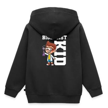 Biologie Biologe Kinder Biologie - Kinder Premium Organic Hoodie - Schwarz - Hinten - AI Model Kid Male (0cm)