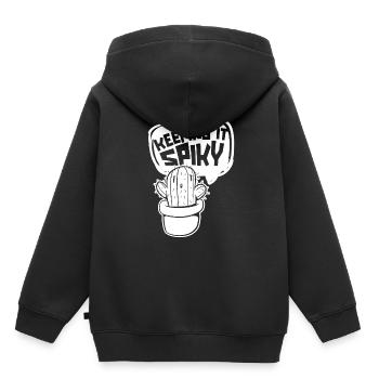 Kaktus Garten Kaktus - Kinder Premium Organic Hoodie - Schwarz - Hinten - AI Model Kid Male (0cm)