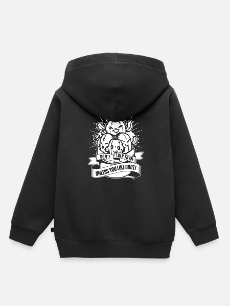 Kaktus Garten Kaktus - Kinder Premium Organic Hoodie - Schwarz