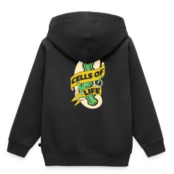 Biologie Biologe Zellen Molekularbiologe - Kinder Premium Organic Hoodie - Schwarz - Hinten - AI Model Kid Male (0cm)