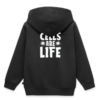 Biologie Biologe Zellen Molekularbiologe - Kinder Premium Organic Hoodie - Schwarz - Hinten - AI Model Kid Male (0cm)