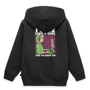 Developer Coder Programmer - Kids Premium Organic Hoodie - black - Back - AI Model Kid Male (0cm)
