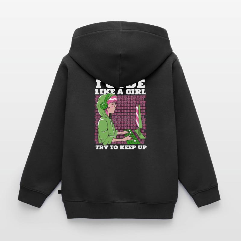 Developer Coder Programmer Kids Premium Organic Hoodie