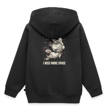 Muli Esel Astronaut I Need More Space - Kinder Premium Organic Hoodie - Schwarz - Hinten - AI Model Kid Male (0cm)