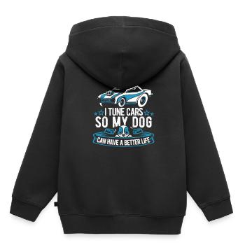 Tournevis Tuning Tuner Dog - Sweat Premium à capuche enfant bio - noir - Dos - AI Model Kid Male (0cm)
