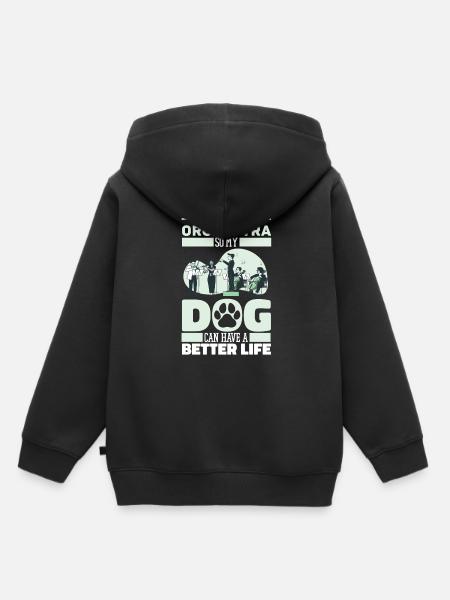 Orchester Hund - Kinder Premium Organic Hoodie - Schwarz