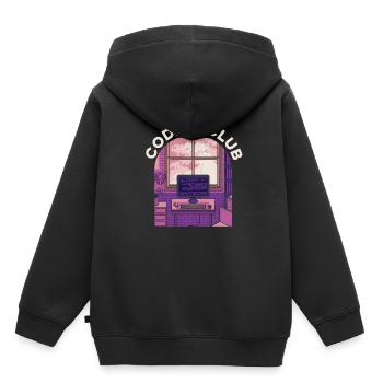 Association des programmeurs de développeurs codeurs - Sweat Premium à capuche enfant bio - noir - Dos - AI Model Kid Male (0cm)
