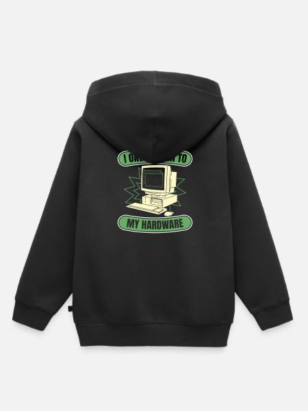 Entwickler Coder Programmierer Hardware - Kinder Premium Organic Hoodie - Schwarz