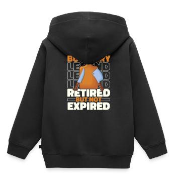 Fleischer Metzger Schlachter Im Ruhestand - Kinder Premium Organic Hoodie - Schwarz - Hinten - AI Model Kid Male (0cm)