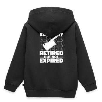 Fleischer Metzger Schlachter Im Ruhestand - Kinder Premium Organic Hoodie - Schwarz - Hinten - AI Model Kid Male (0cm)