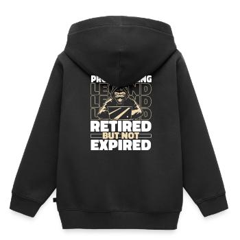 Developer Coder Retired Programmer - Kids Premium Organic Hoodie - black - Back - AI Model Kid Male (0cm)