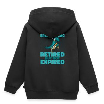 Breakdance Breakdancer Breakdance Retraité - Sweat Premium à capuche enfant bio - noir - Dos - AI Model Kid Male (0cm)
