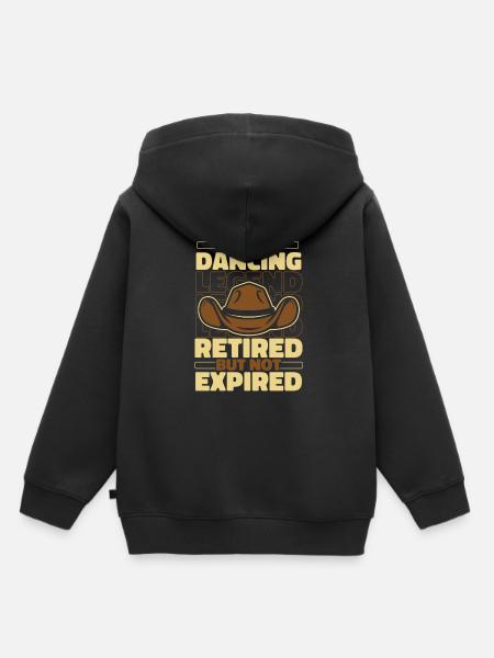 Line Dance Im Ruhestand - Kinder Premium Organic Hoodie - Schwarz