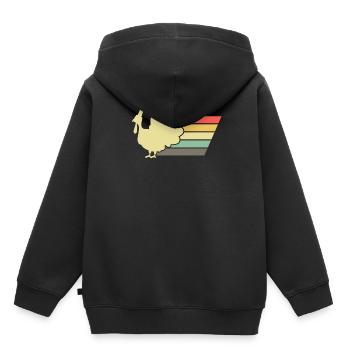 Action de grâce - Sweat Premium à capuche enfant bio - noir - Dos - AI Model Kid Male (0cm)