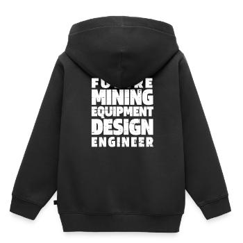 Engineer Mining Engineer - Kids Premium Organic Hoodie - black - Back - AI Model Kid Male (0cm)
