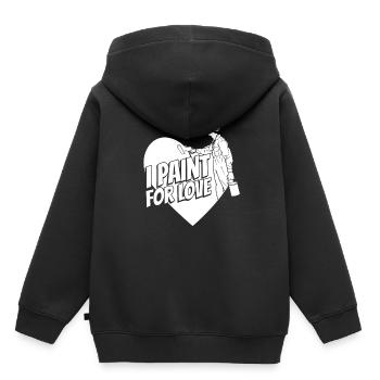 Maler Lackierer - Kinder Premium Organic Hoodie - Schwarz - Hinten - AI Model Kid Male (0cm)