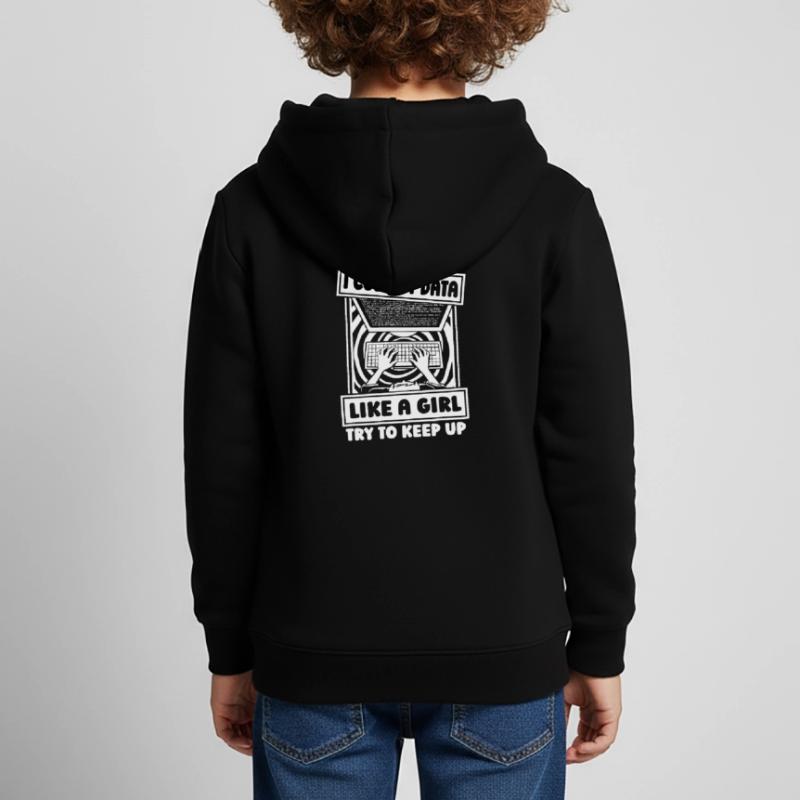 Data Science Data Analyst Mädchen Kinder Premium Organic Hoodie