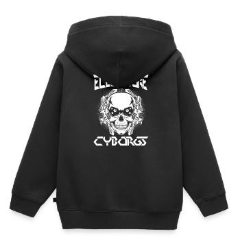 Robotique Ai Robot Cyborg - Sweat Premium à capuche enfant bio - noir - Dos - AI Model Kid Male (0cm)