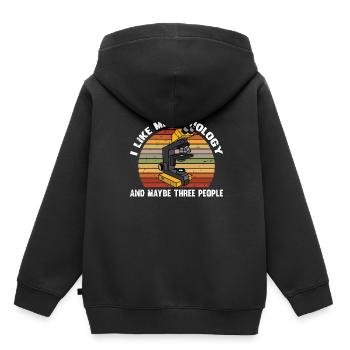 Biologiste biologiste Lustig - Sweat Premium à capuche enfant bio - noir - Dos - AI Model Kid Male (0cm)