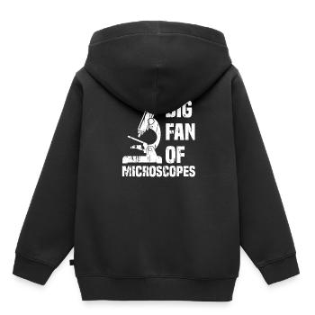 Biologie Biologe Mikroskop - Kinder Premium Organic Hoodie - Schwarz - Hinten - AI Model Kid Male (0cm)