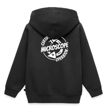 Biologie Biologe - Kinder Premium Organic Hoodie - Schwarz - Hinten - AI Model Kid Male (0cm)
