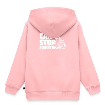 Ölfeld Bohrinsel Spritzen - Kinder Premium Organic Hoodie - Rosa - Hinten - AI Model Kid Female (0cm)