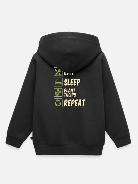 Tulpen Tulpen - Kinder Premium Organic Hoodie - Schwarz