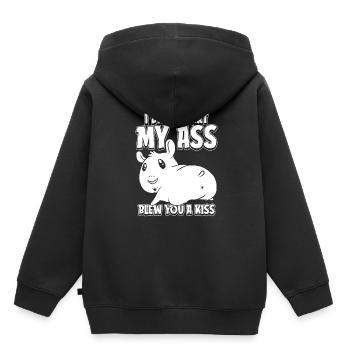 Hamster doré Hamster - Sweat Premium à capuche enfant bio - noir - Dos - AI Model Kid Male (0cm)